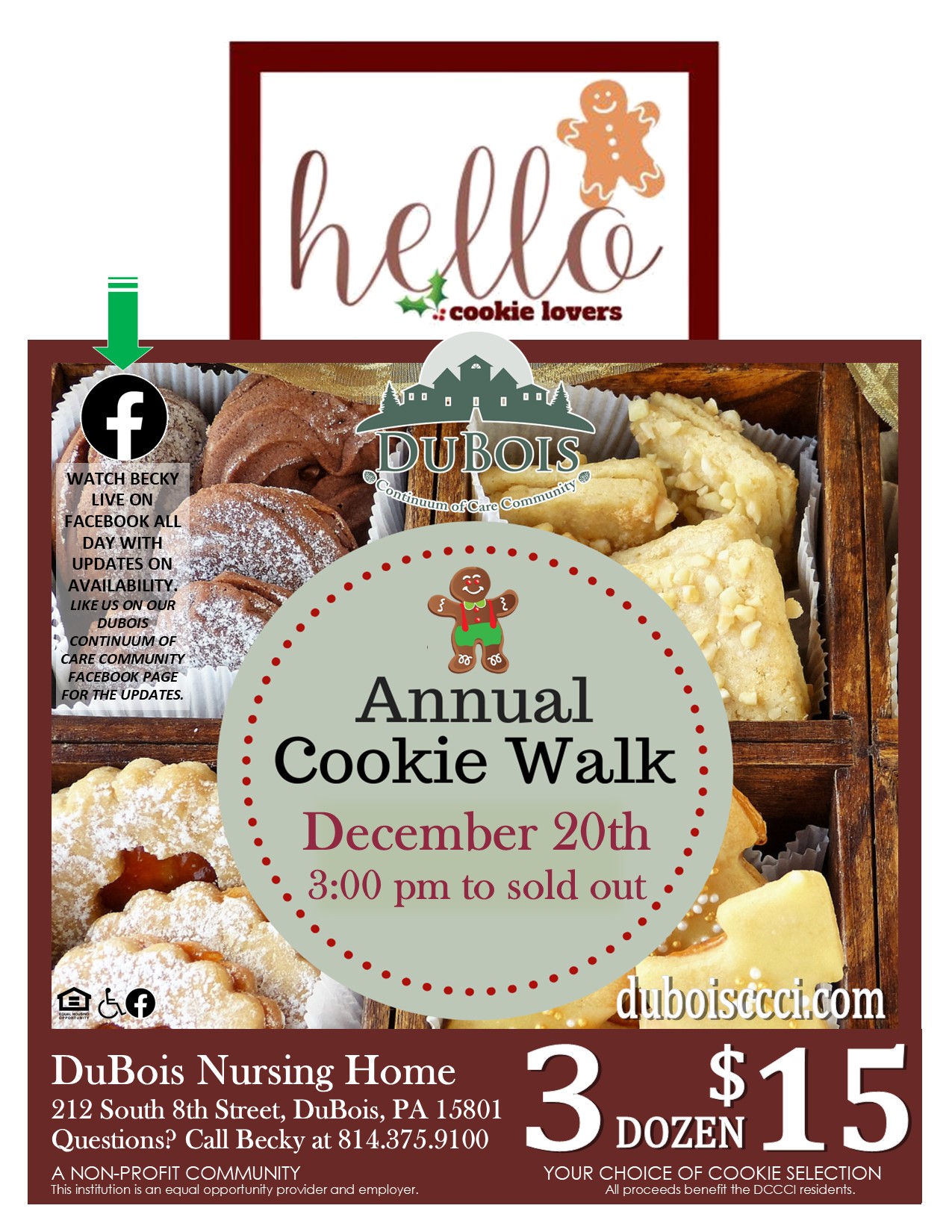 2024 Cookie Walk flyer 1