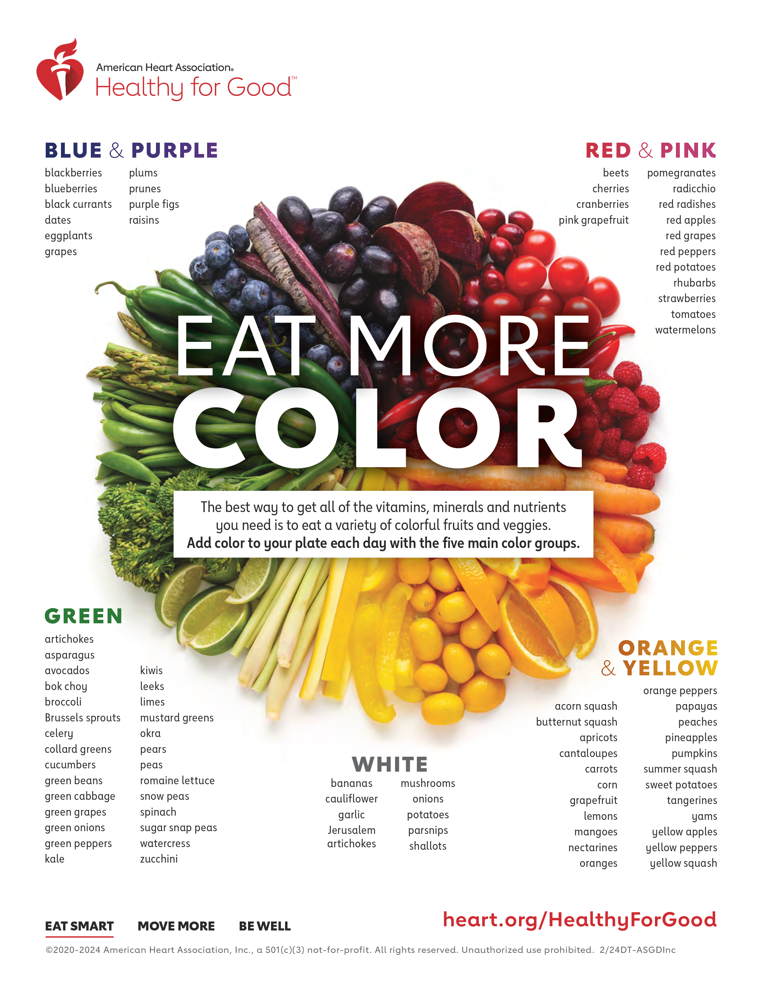 Eat More Color infographic