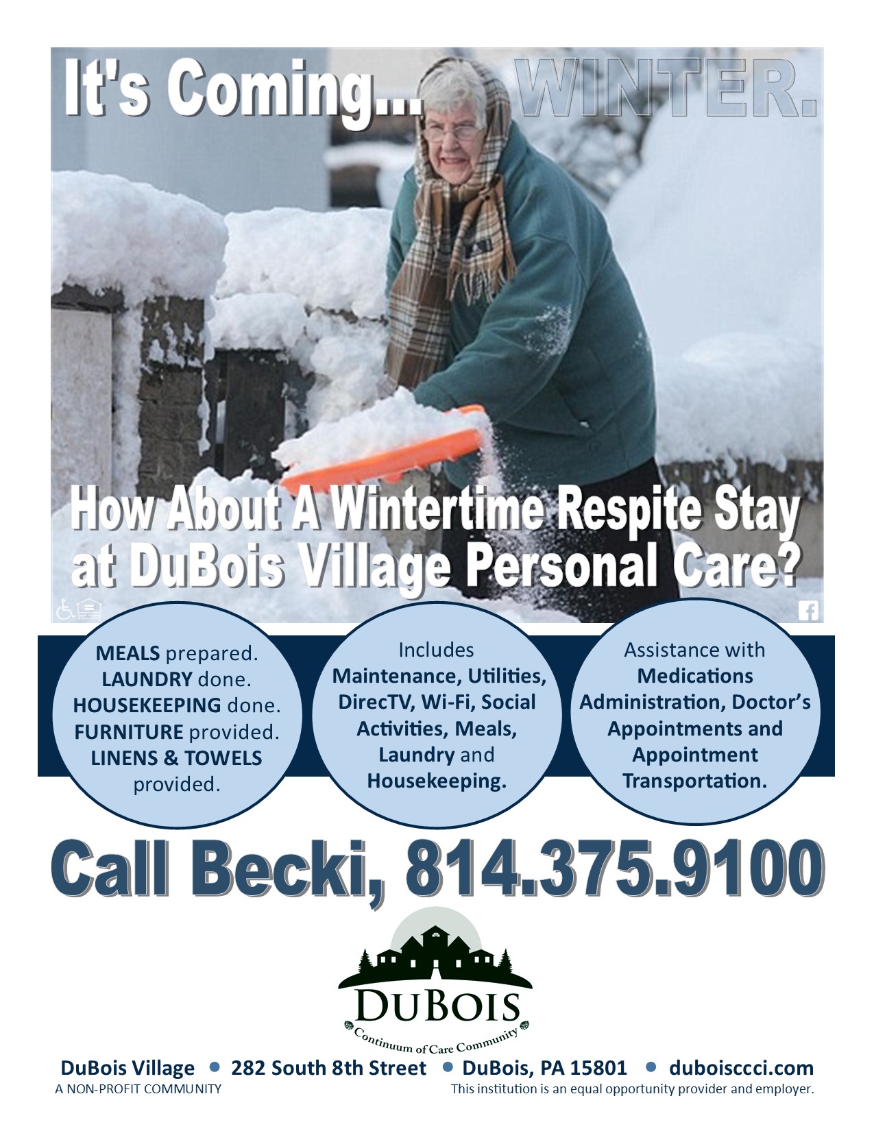 DuBois Village Wintertime Respite Stays 1